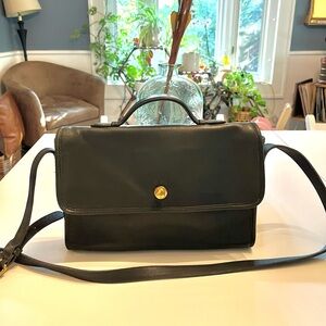 VINTAGE COACH Avenue Bag in Forest Green